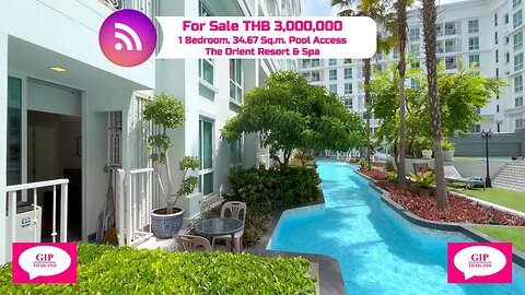 The Orient Resort & Spa, Jomtien, Thailand, THB 3,000,000, 1 Bedroom, For Sale
