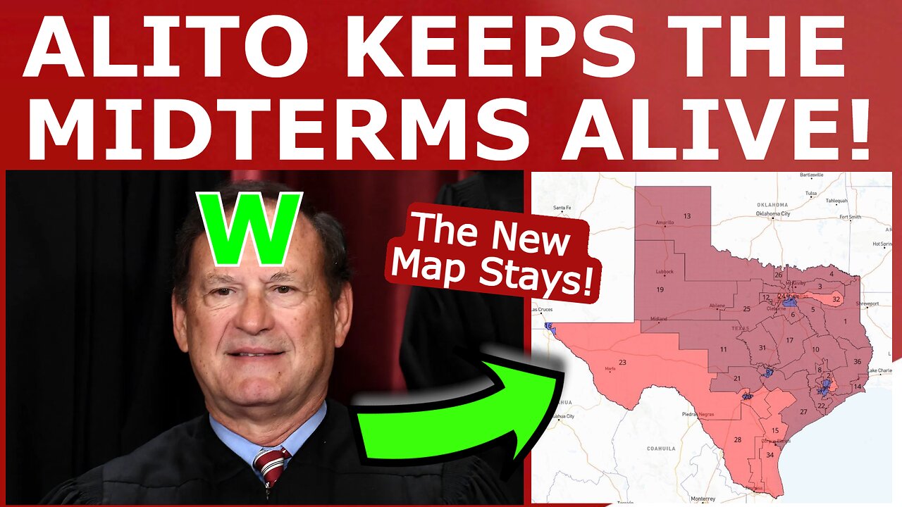 Alito REINSTATES the Texas Map, Adding FIVE RED Seats!