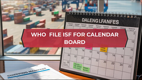 Who File ISF For Calendar Board
