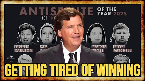 Pro-Israel Smear Account Names Tucker "ANTISEMITE Of The Year" 2025