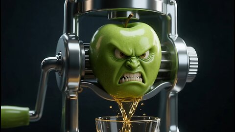 Squeezing juice from an unusual fruit