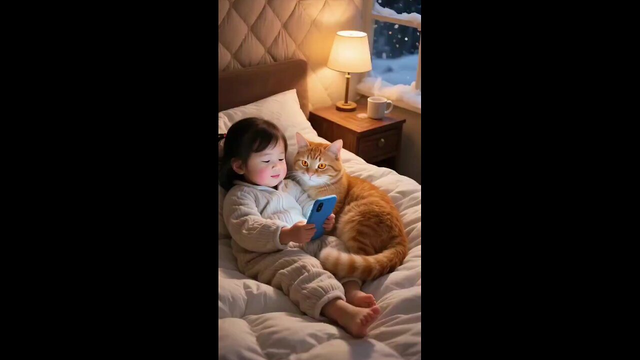 What Are They Watching?! Baby & Cat's Shared Screen Time! 👀📱