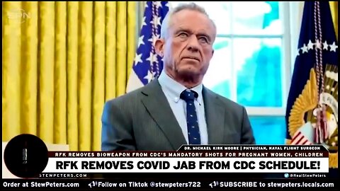 RFK JR TAKES THE MRNA VACCINE FROM THE CDC VACCINE SCHEDULE 💉