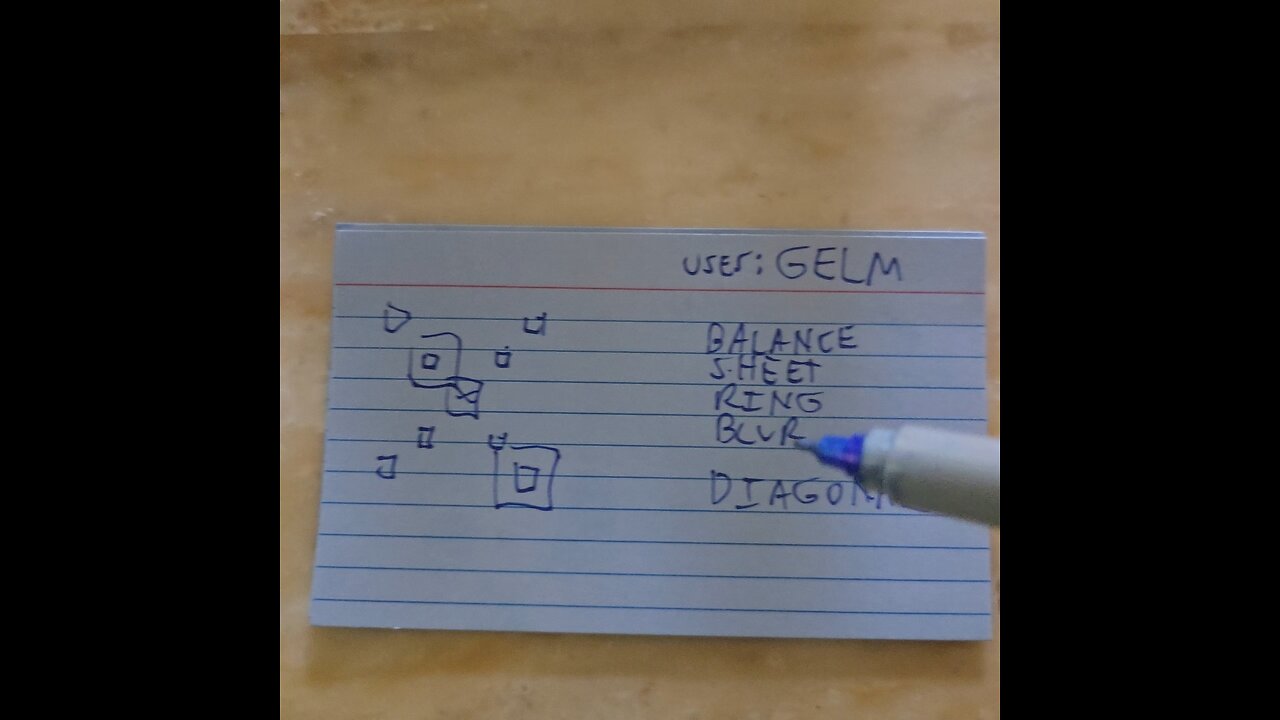 Balance Sheet Ring Blurr Diagonal