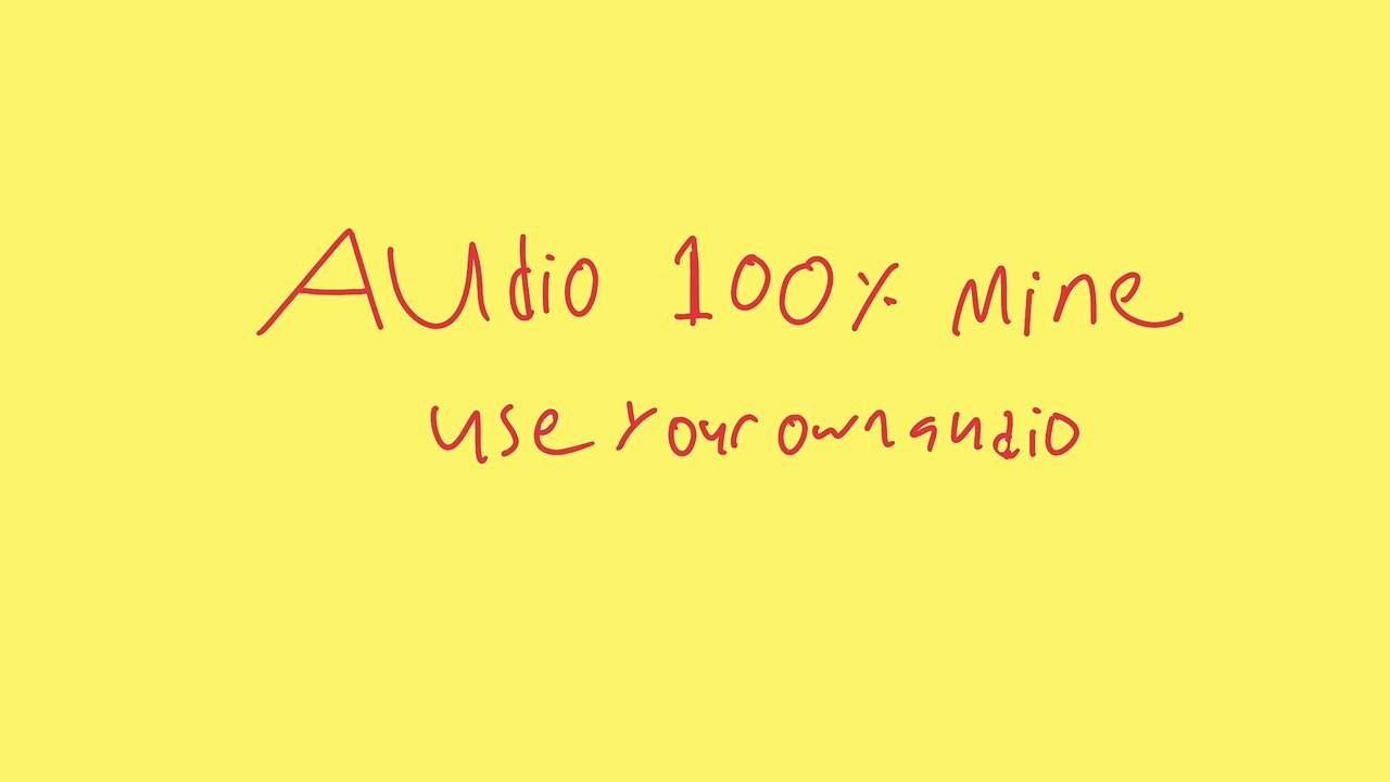 Use audio that’s 100% yours