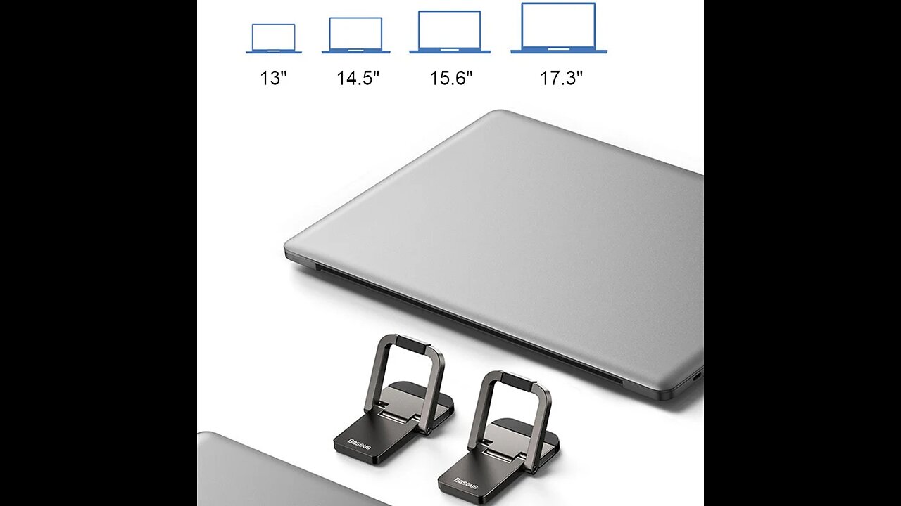 Universal Portable Ergonomic Laptop Stands, for All Laptops (2-Pack)