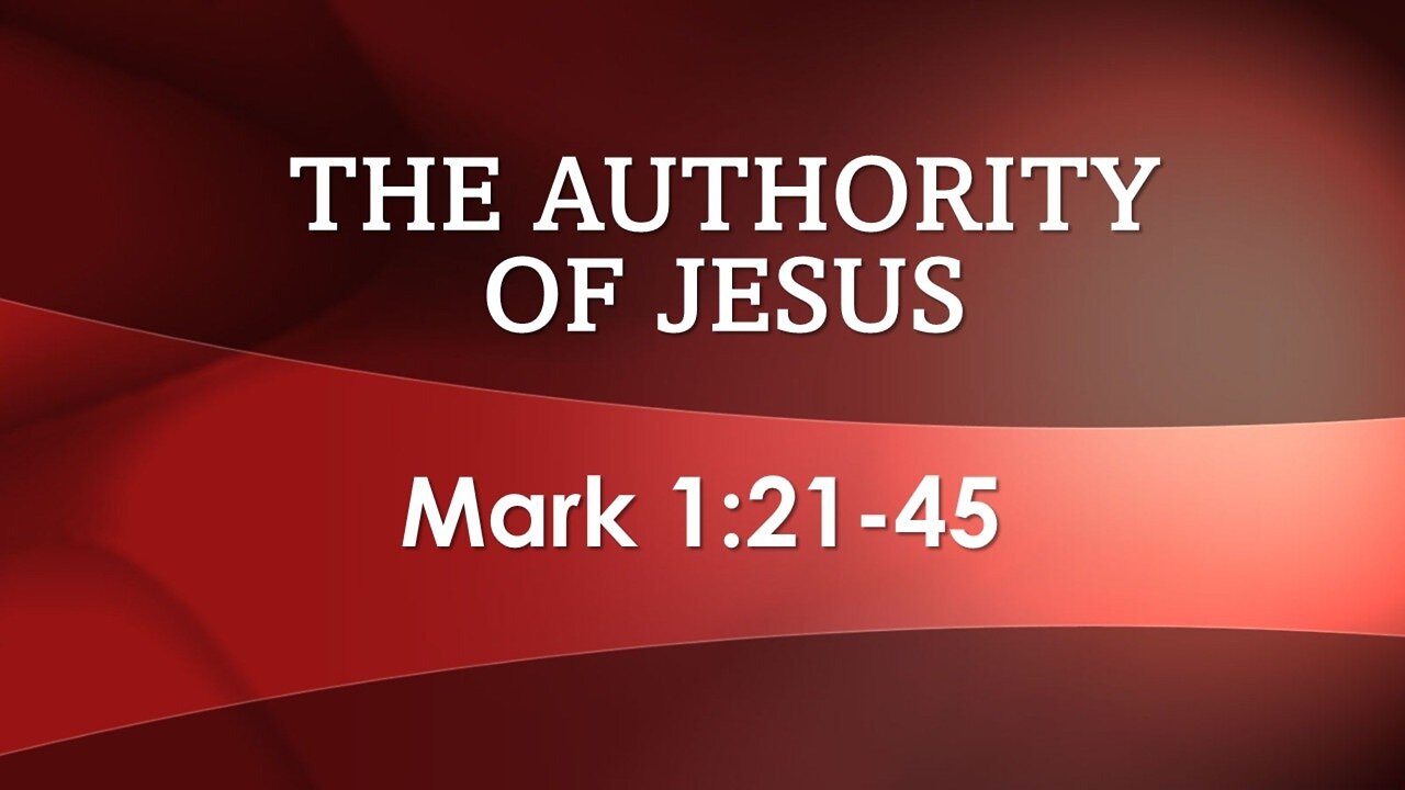 The Authority of Jesus
