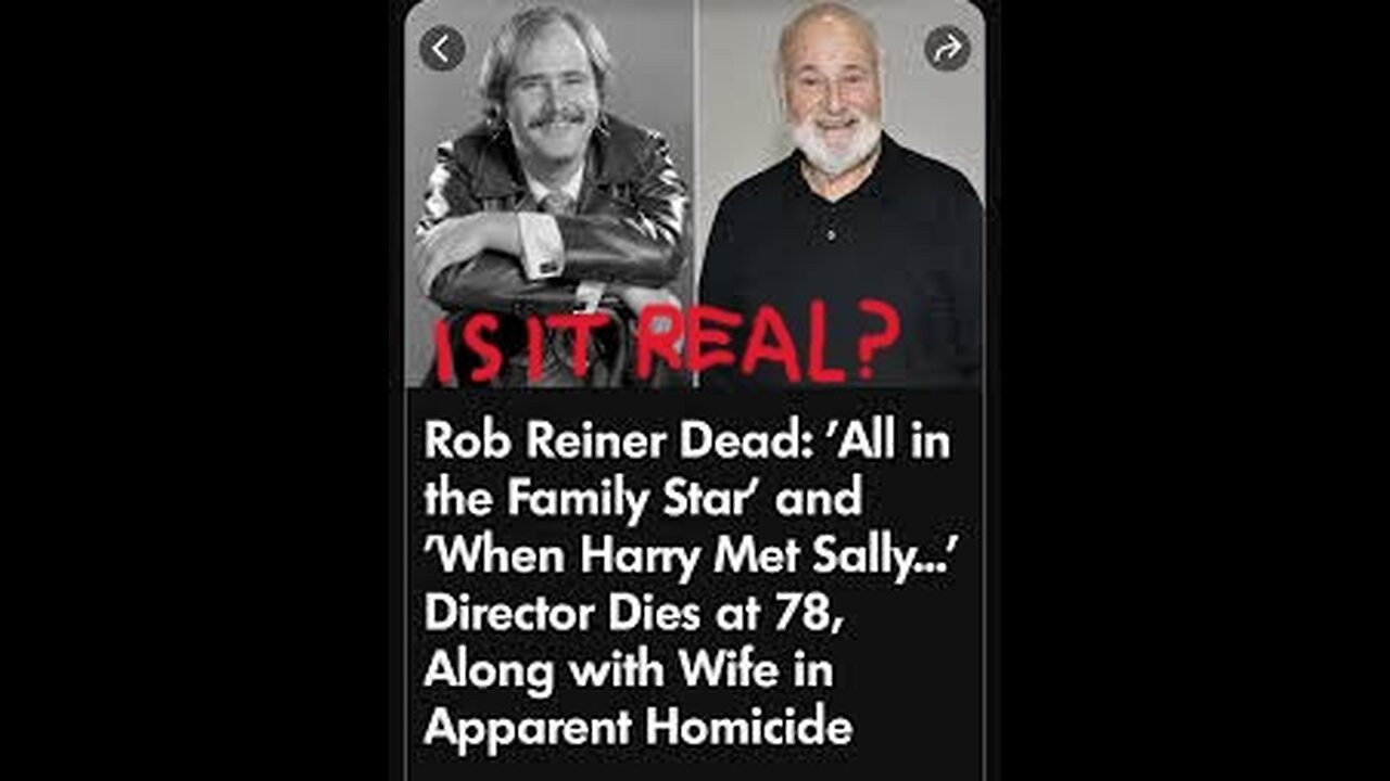 Was Rob Reiner Really KILLED....?!
