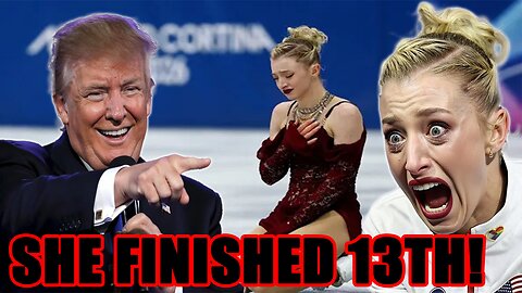 Woke LGBT Figure Skater has DISASTROUS performance at Winter Olympics after trashing Trump and USA!