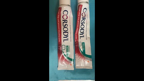 Corsodyl toothpaste has no herbs any more.During covid they removed all Latin names :herbs