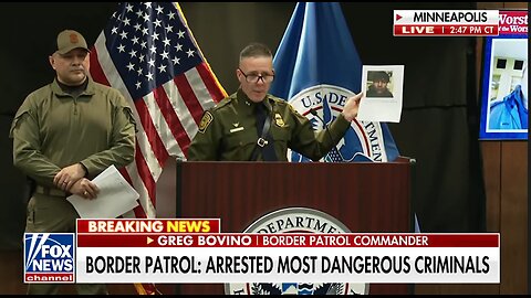 Border Patrol Commander Greg Bovino Calls Out Media for Ignoring Major Arrests in Minnesota