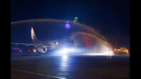 The Ural Airlines flight was the first to open the route Yekaterinburg — Gelendzhik