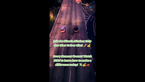 Help an Uber Driver Reach 10 Bitcoin! 💸💪 #PayItForward