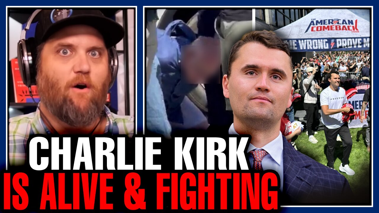 Charlie Kirk Shot But ALIVE & Fighting As Man With Pants Around Ankles Arrested