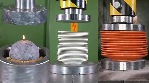 #Hydraulic_piston_vs_candles_ASMR🥰😍