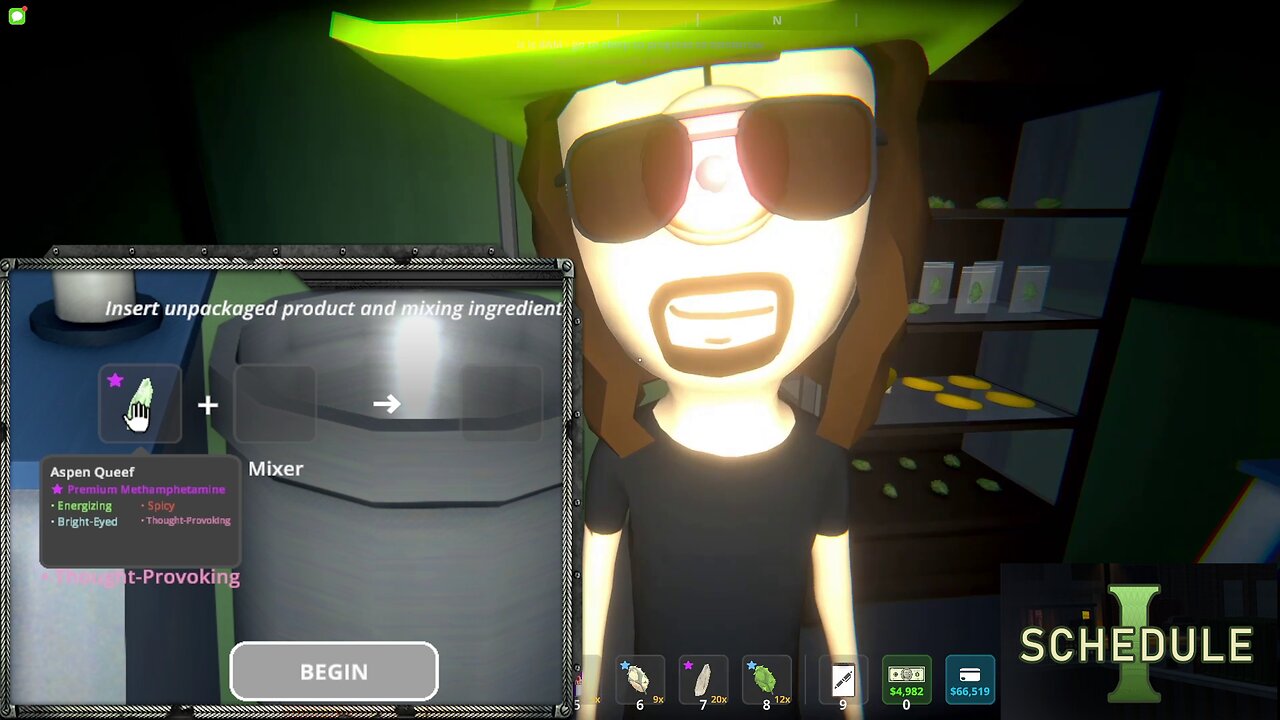 Aspen Queef Schedule 1 Experiments | Now testing...