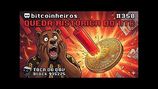 A maior queda da história do Bitcoin 😨😱