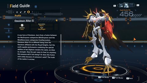 omnimon alter-s dlc (1) all digivolution/de-digivolution/profile Digimon Story Time Stranger