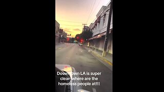 Downtown Los Angeles looks cleaned out since mass deportations - homeless appears to be gone too