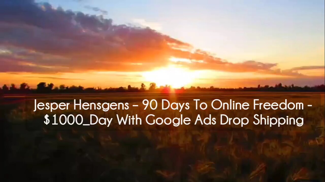 (courseslibrary.com)Jesper Hensgens – 90 Days To Online Freedom Course download