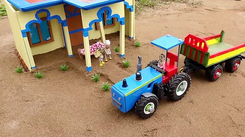 Diy_tractor_making_bulldozer_repair_train_railway___How_rescue_tractors_stuck_on_thorny_roads