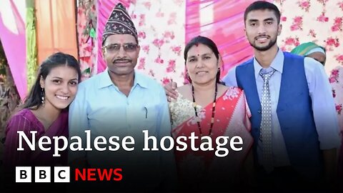Sister of Nepalese man taken hostage in Gaza speaks out publicly for first time | BBC News