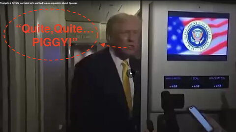 “Quite, quiet... Piggy” TRUMP SAID TO A WOMAN JOURNALIST asking question on Epstein Files