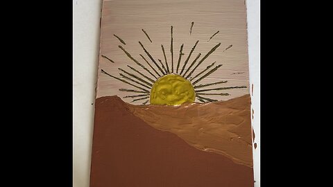 How to paint a boho sunset