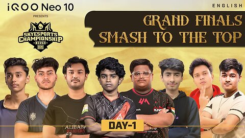 ENGLISH - ¡QOO Neo 10 Skyesports Championship 2025 BGMI – GRAND FINALS DAY 1 - SMASH TO THE TOP