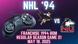 NHL '94 Franchise League (1994) - Sharks (Len) at Huskies (niuhuskie224) {Genesis} - Game 21