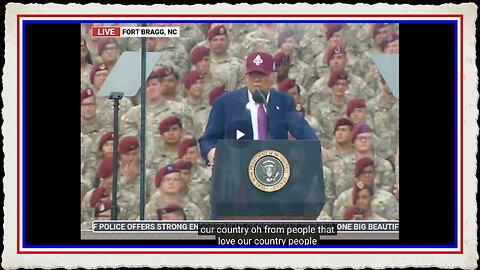 President Trump Delivers Remarks at Fort Bragg NC - 6 10 25