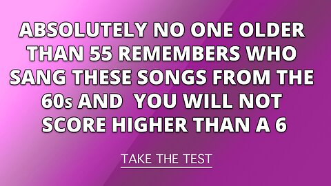 Who Performed These 1960s Hits?