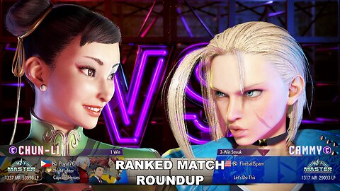Kuya Kalbo SF6 Ranked Match Roundup. Chun Li Master Rank [Hori Fight Stick]