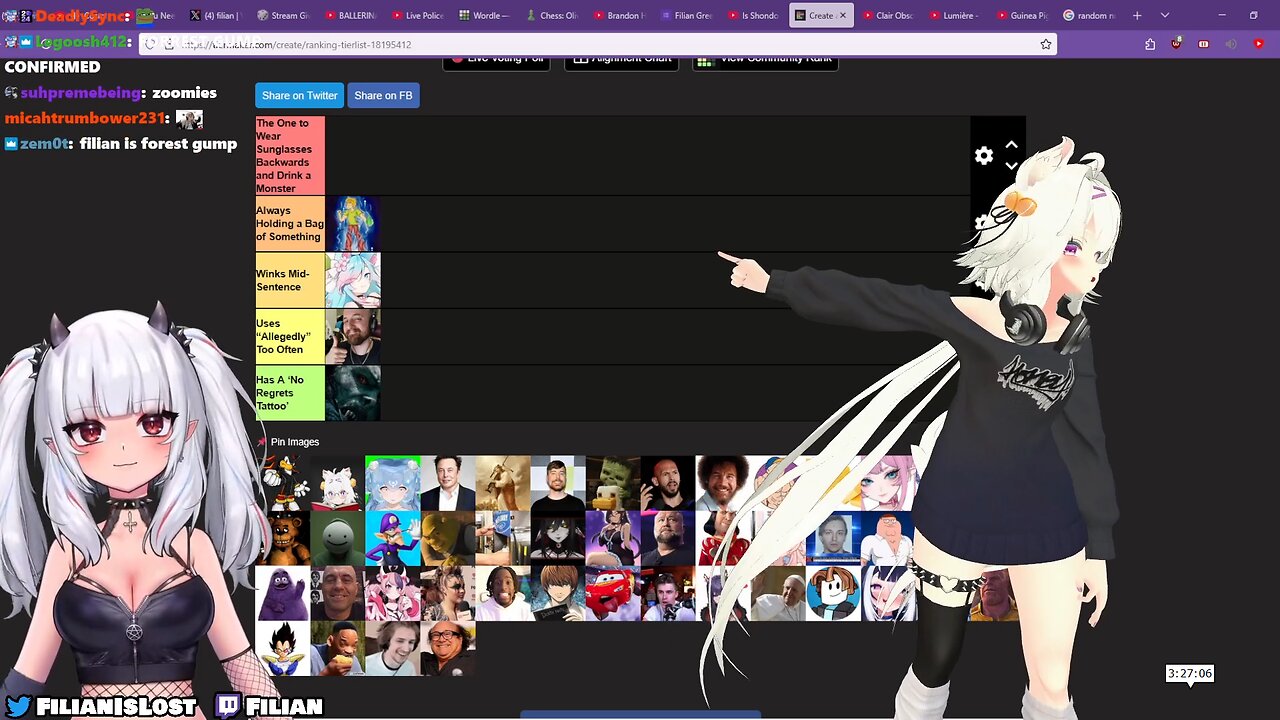 Filian and LucyPyre Tier Lists (5/9/2025)