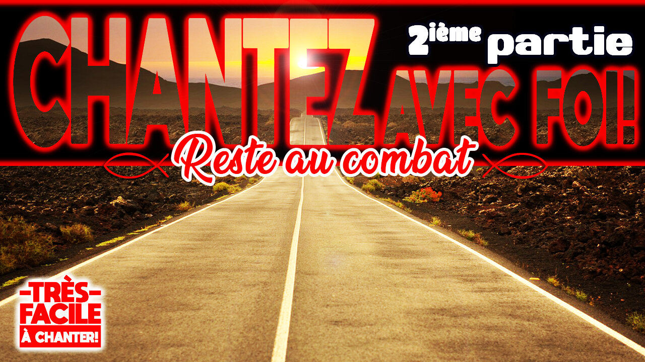 MAGNIFIQUE CHANT D'ENCOURAGEMENT ET D'ESPÉRANCE!: 🙏❤️🙏 - RESTE AU COMBAT - 🙏❤️🙏#musiquechrétienne
