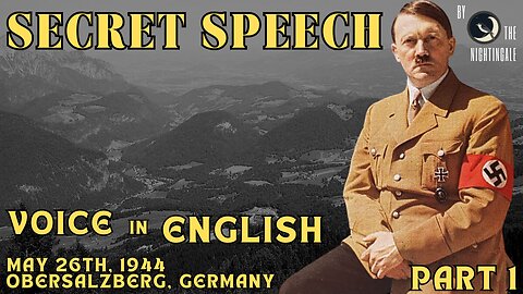 SECRET SPEECH Part 1 - Adolf Hitler - In ENGLISH - AI