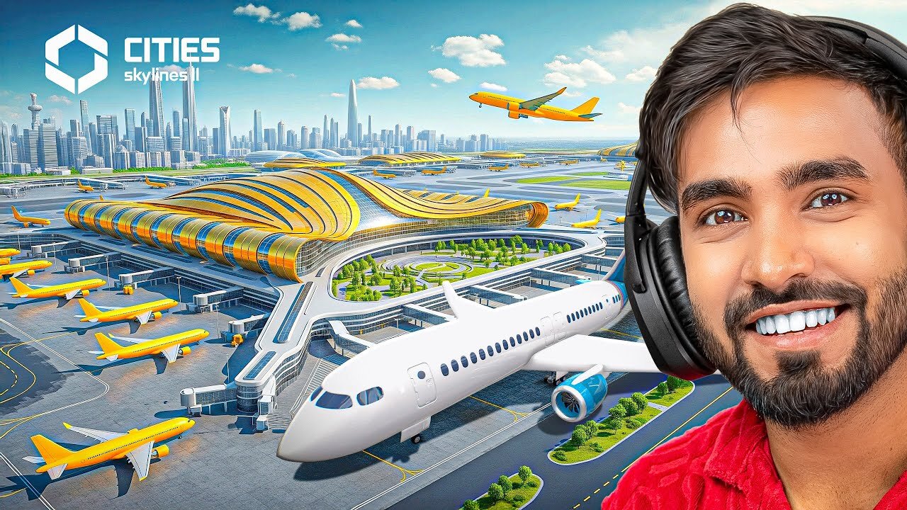 I Built An Airport In My City | Cities Skylines Gameplay