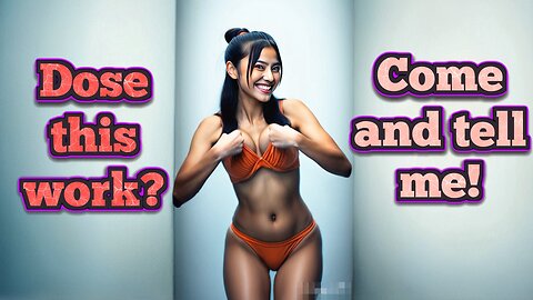 🔥 Hot and sexy girl jumping happily after "fixing" (wink wink) her bra ❤️