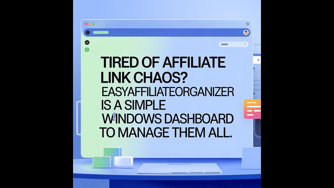 Easyaffiliatemanager Demo: Tired of affiliate link chaos? A Windows dashboard to manage them all