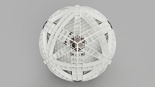 Mesh Cube Ball Drone