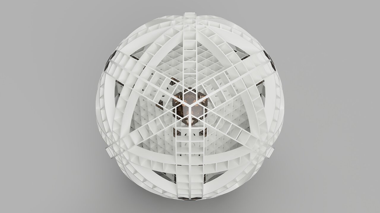 Mesh Cube Ball Drone