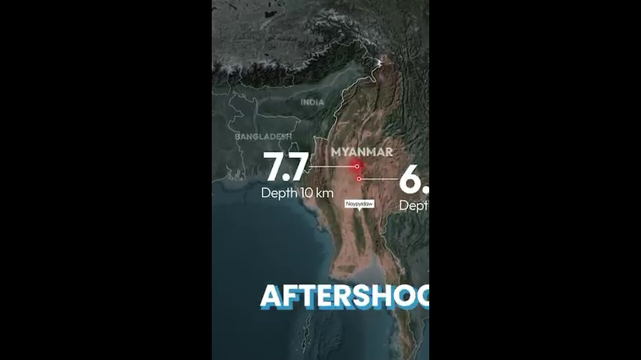 A devastating 7.7-magnitude earthquake struck Myanmar and Bangkok.#Earthquake #Destruction #Bangkok