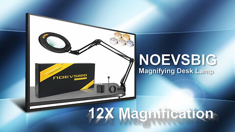 NOEVSBIG 12X Magnifying Desk Lamp