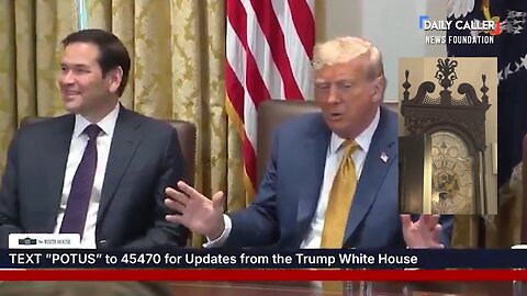 Trump Jokes He ‘Confiscated’ Marco Rubio’s Clock for the Cabinet Room