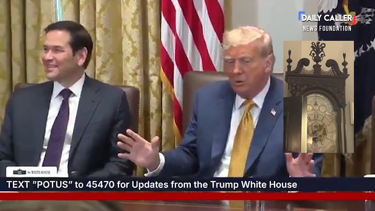 Trump Jokes He ‘Confiscated’ Marco Rubio’s Clock for the Cabinet Room