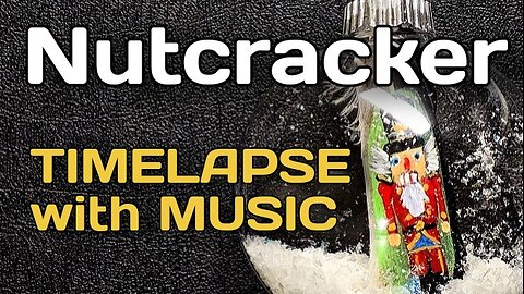 Nutcracker Feather Painting Christmas Ornament {Timelapse with Music}