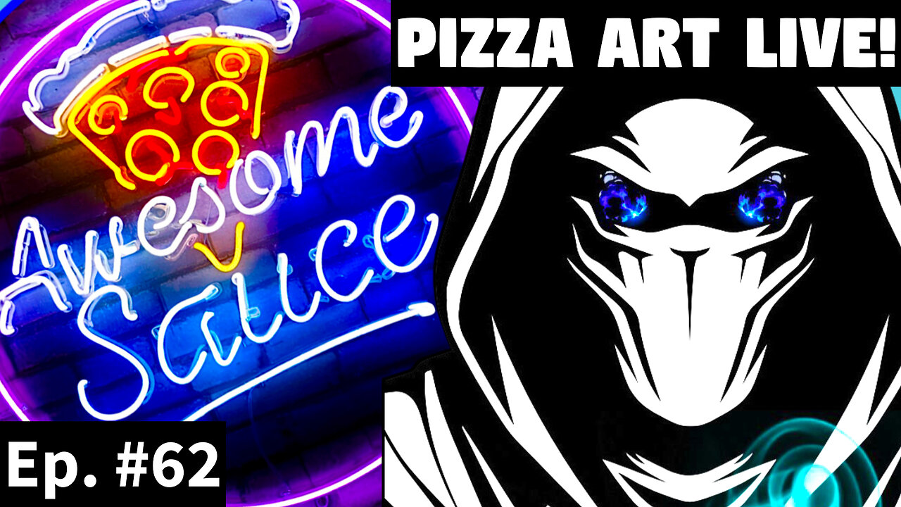 Awesome Sauce PIZZA ART LIVE Ep. #62: Rumble Gamer EnemyOfDeath2012!