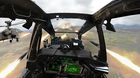 Crazy Cockpit View of US AH-64 Testing its Scary Weaponry