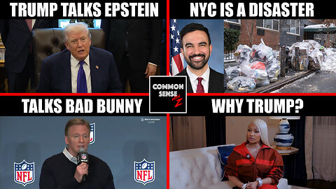 Trump On Epstein Files, NYC Trash Disaster, Goodell On Bad Bunny, Nicki Minaj GOES FULL MAGA!