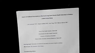 Henry Ford Vaxxed vs. Unvaxxed Study Found Vaccinated Kids Less Healthy